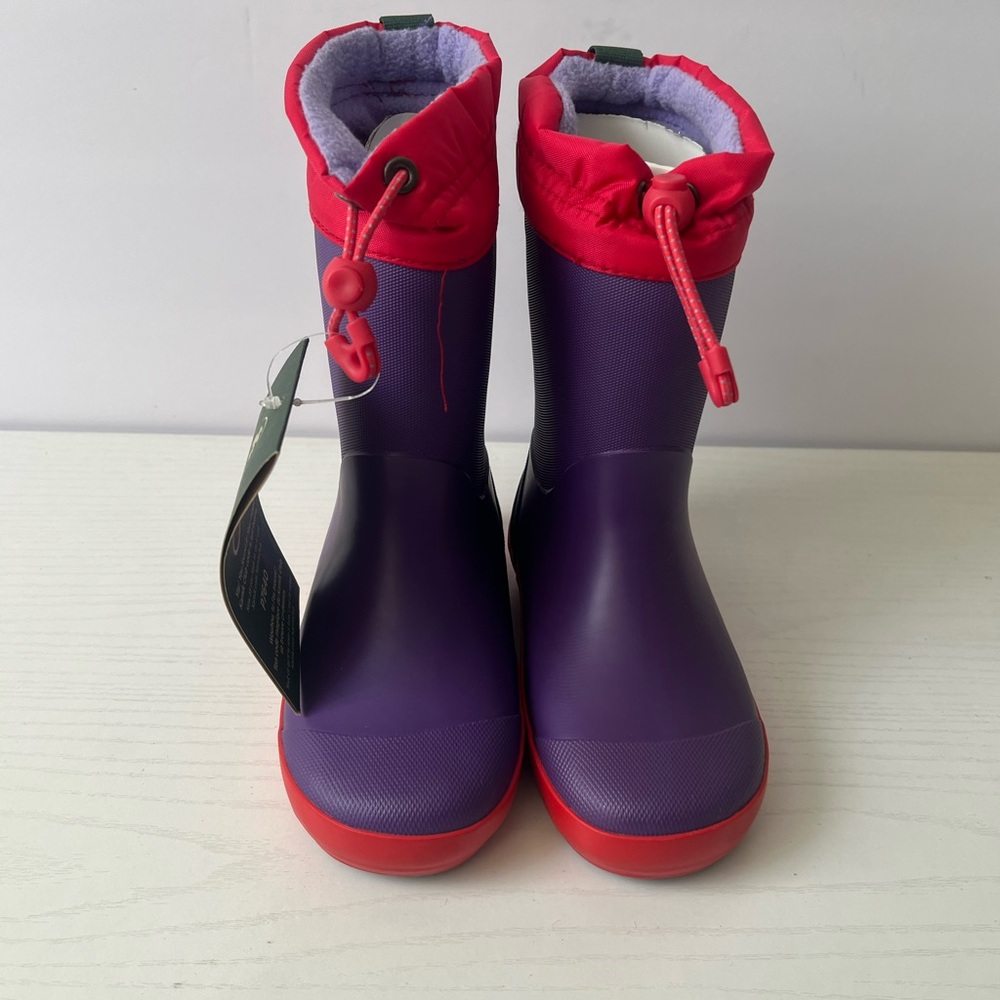 Kamik Drizzly Purple and Red Kids' Rain Boots‎ size 11